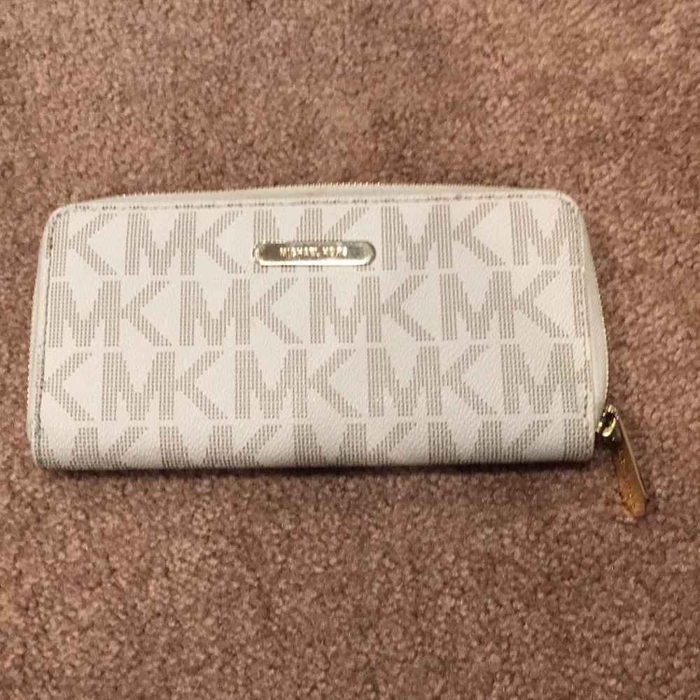 MK Gold and Cream Wallet